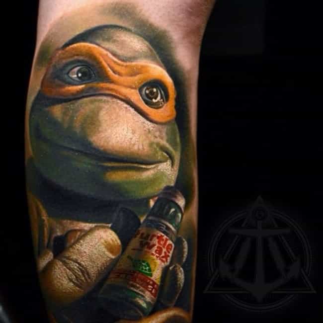 26 Awesome Tattoos Inspired by Teenage Mutant Ninja Turtles - ViraLuck