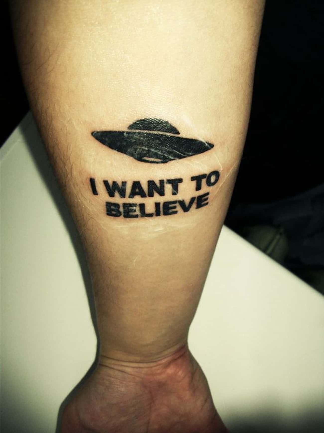 Татуировка i want to believe