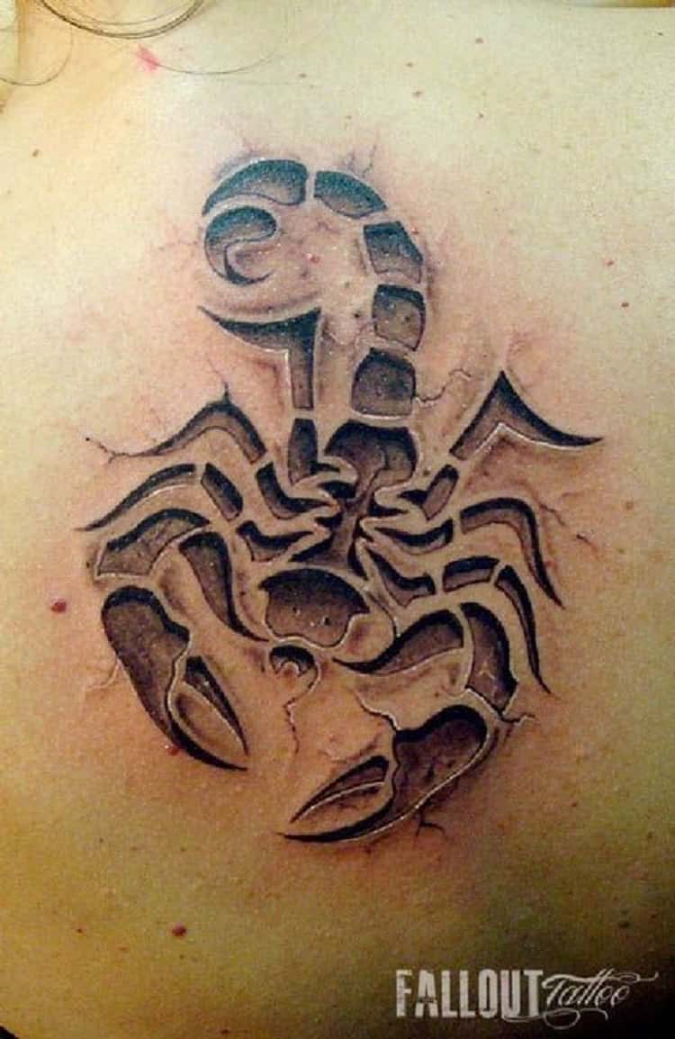 scorpio zodiac tattoo designs for men