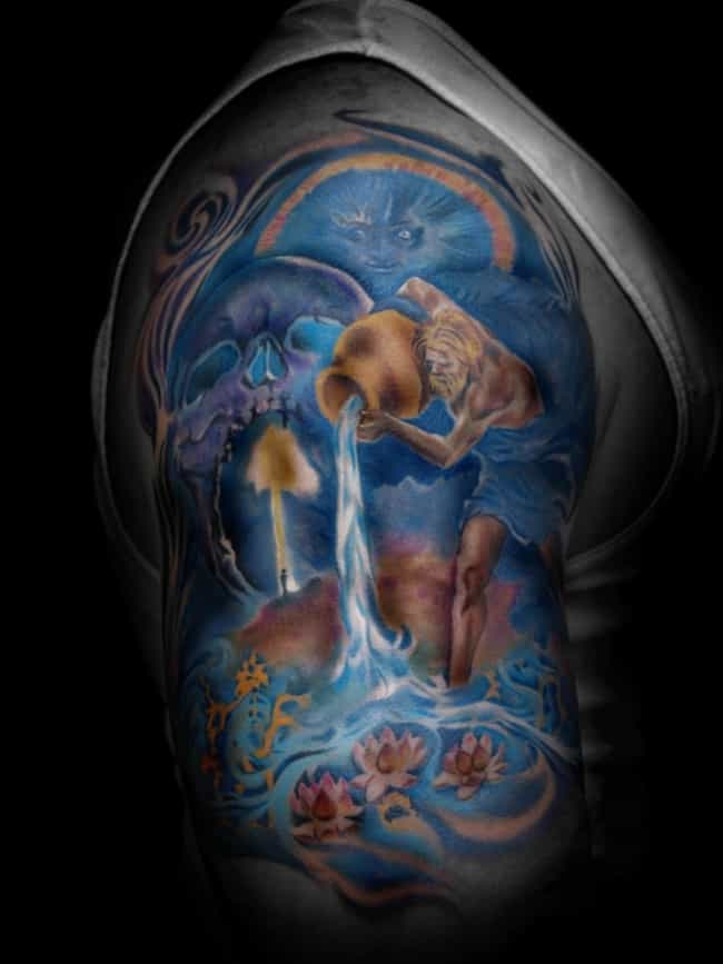 Aquarius Tattoos | Ideas for Aquarius Tattoo Designs