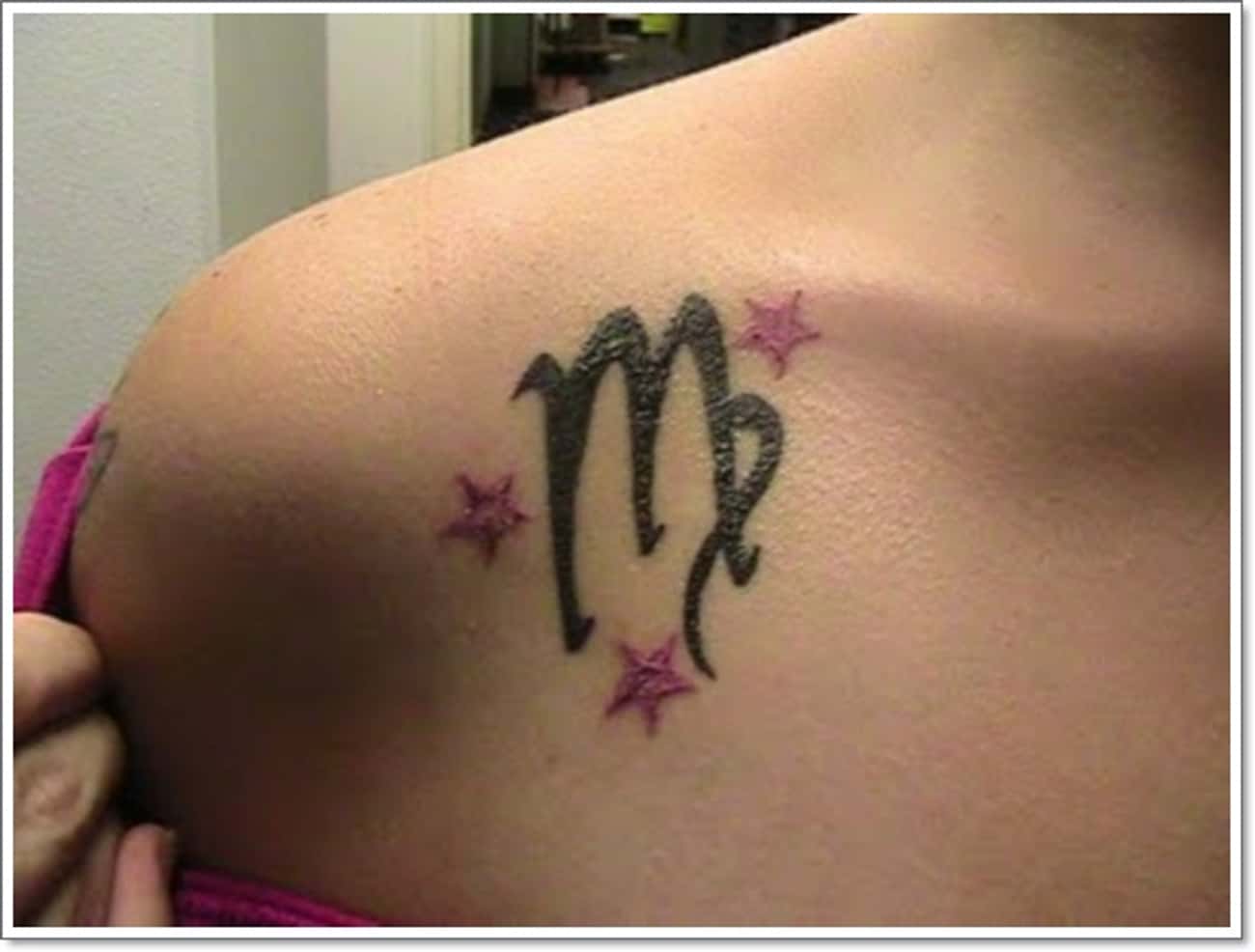 Татуировка Дева знак зодиака у девушек