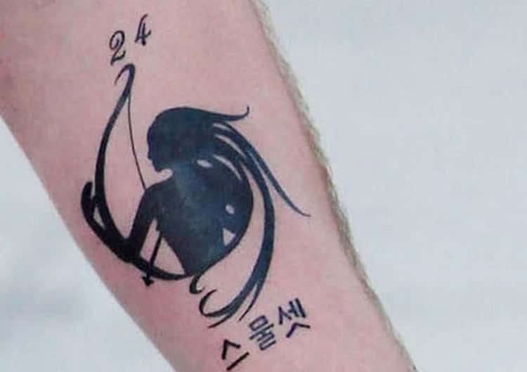 sagittarius zodiac symbol tattoo design