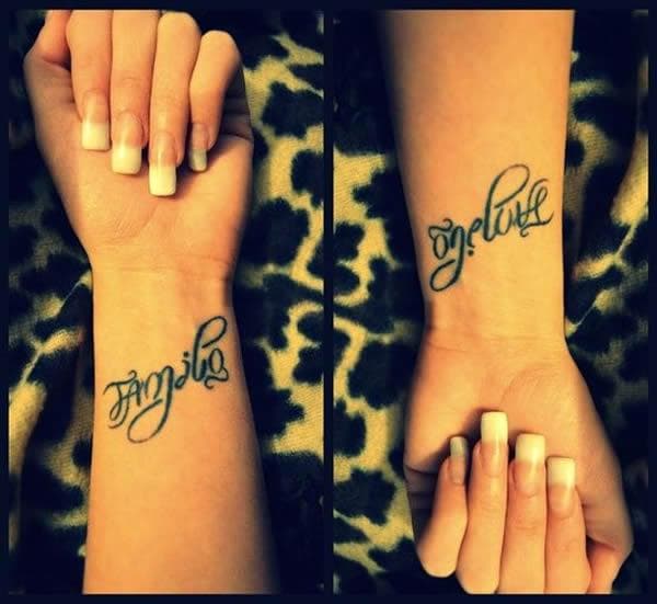 18 Insane Ambigram Tattoos That Are Reversible