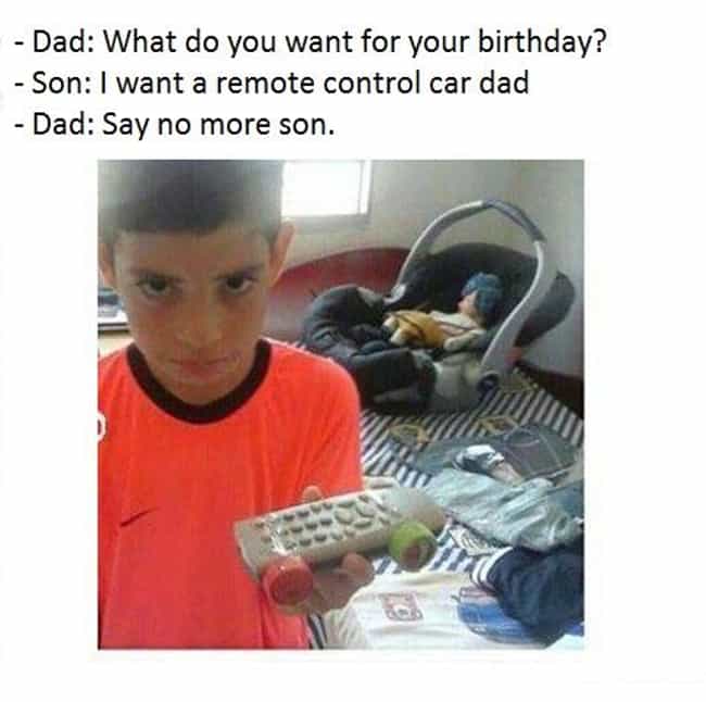 This Dad, Who Took His Son's Birthday Request Very Literally