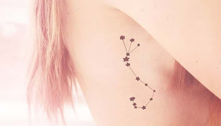 girly scorpio symbol tattoos