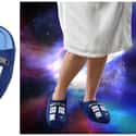 TARDIS Slippers on Random Doctor Who Gifts You Didn't Know Existed
