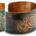 Solid Brass Cuff Bracelet with the Doctor's Name in Gallifreyan on Random Doctor Who Gifts You Didn't Know Existed