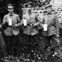 German Soldiers Have a Few Beers, World War I on Random Vintage Photos of Off-Duty Soldiers