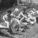 German Soldiers Work on Their Tans, World War II on Random Vintage Photos of Off-Duty Soldiers