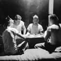American Paratroopers Play Cards, World War II on Random Vintage Photos of Off-Duty Soldiers