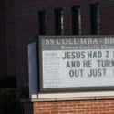 If Jesus Did It, It Must Be Okay on Random Most Hilarious Signs
