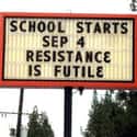 Gotta Love Their Creative Use of Backwards 3's on Random Most Hilarious School Signs