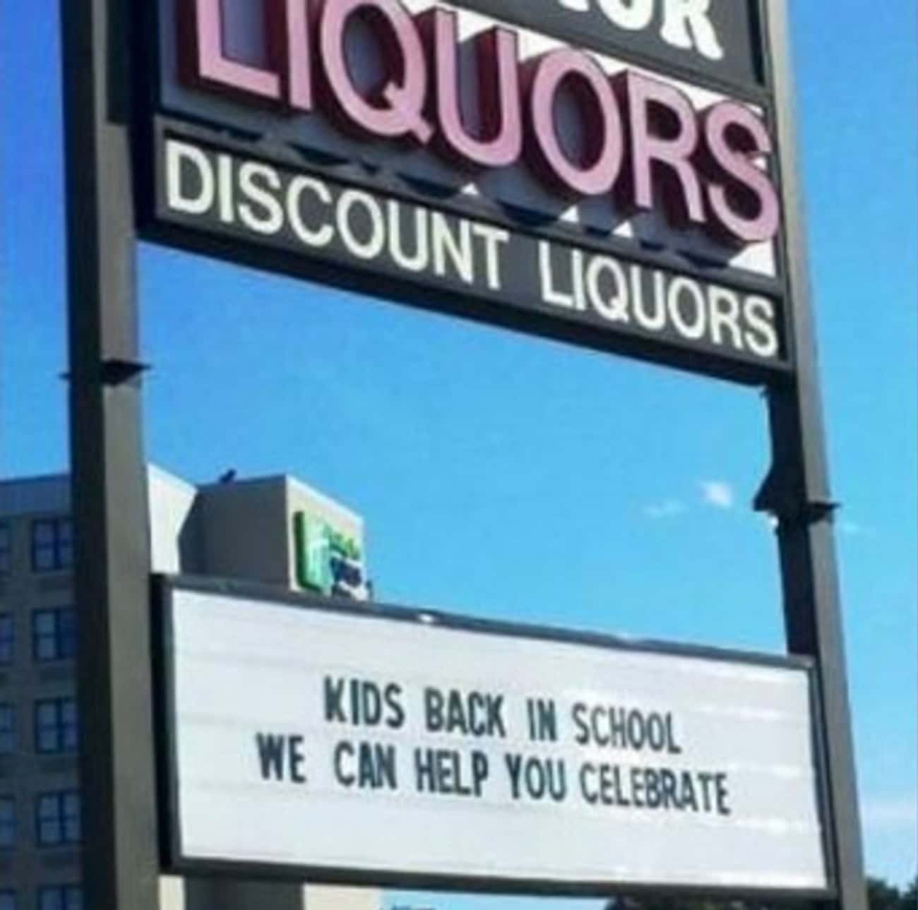 This Liquor Store Is Even Getting into the Back to School Spirit