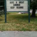 Whoever Posted This Sign Should Probably Do More Readnig on Random Most Hilarious School Signs