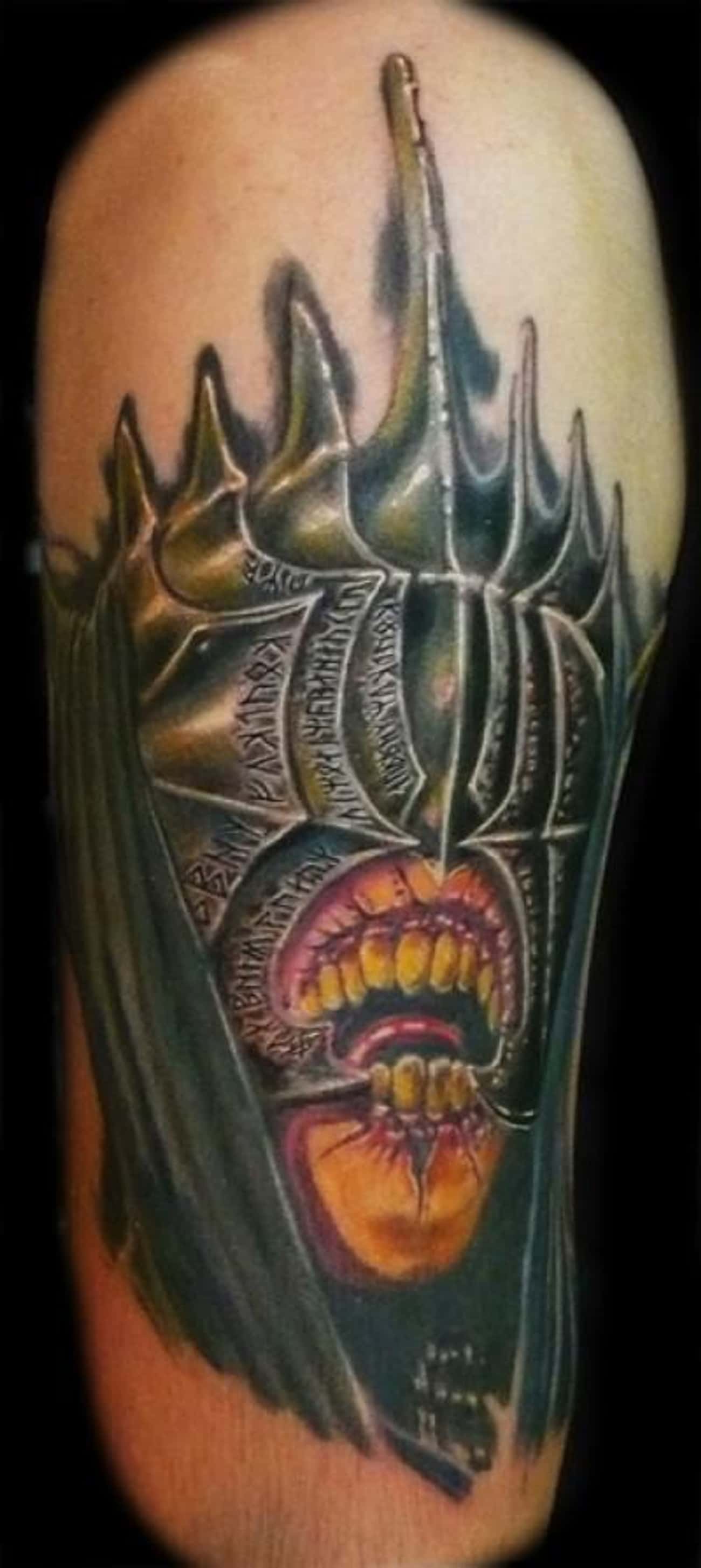 The Mouth of Sauron Is No Less Creepy as a Tattoo