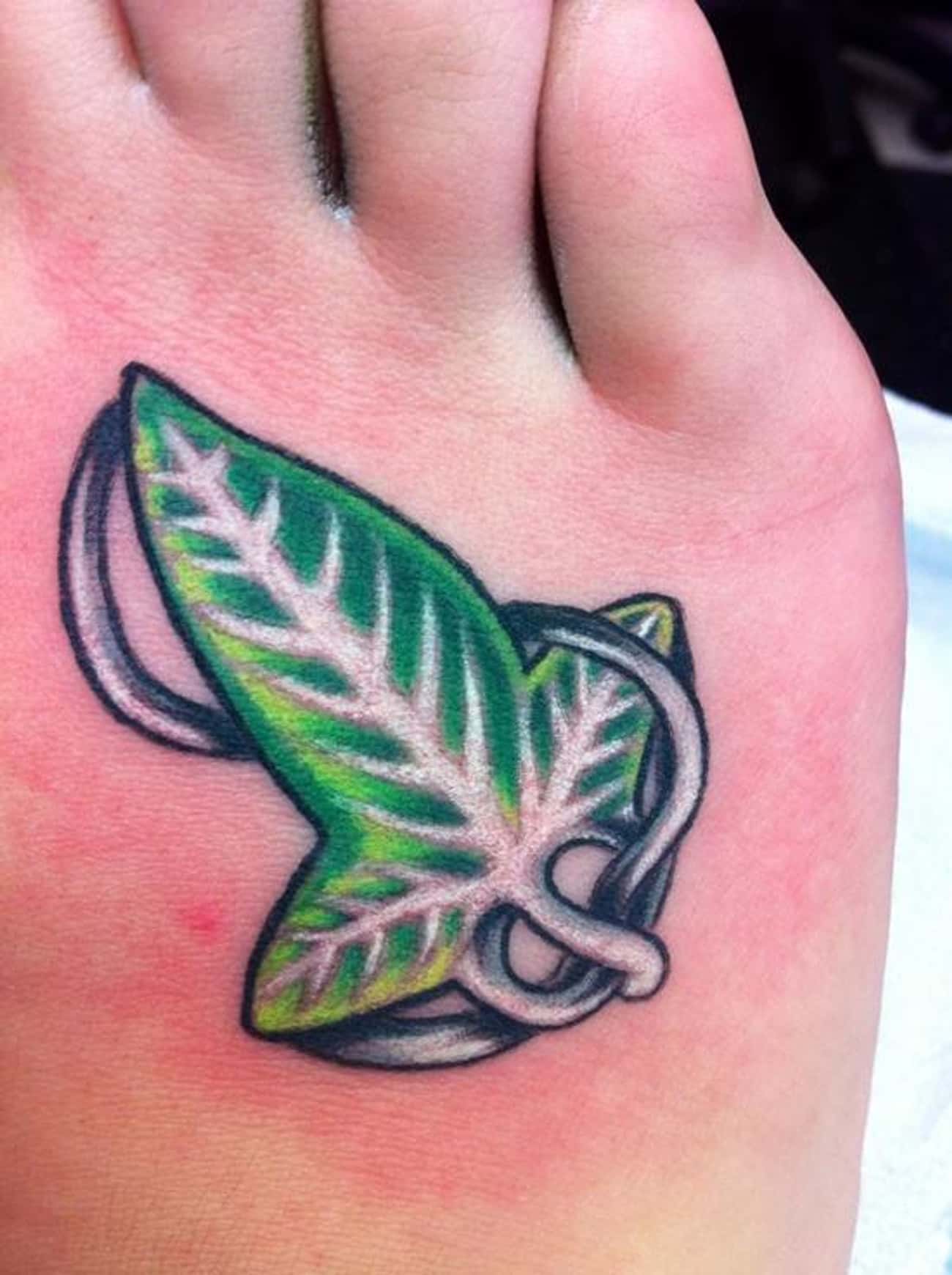 Subtle Small Foot Tattoo is Great Protection