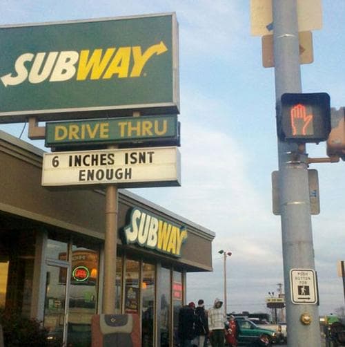 Random Most Hilarious Fast Food Signs