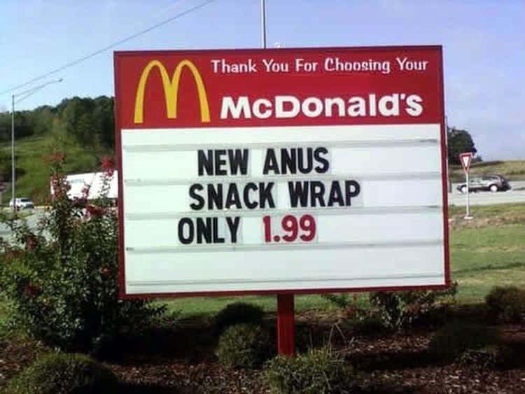Funny Fast Food Signs | Photos of Hilarious Fast Food Sign FAILs