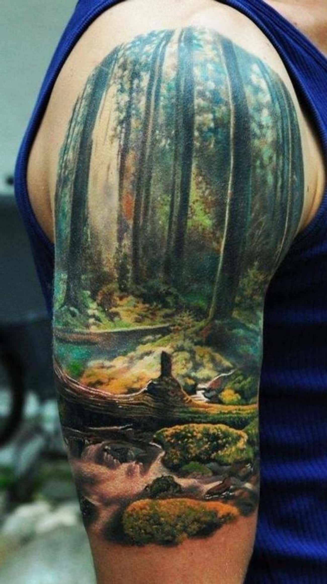This Beautiful Tattoo of a Mystical Forest