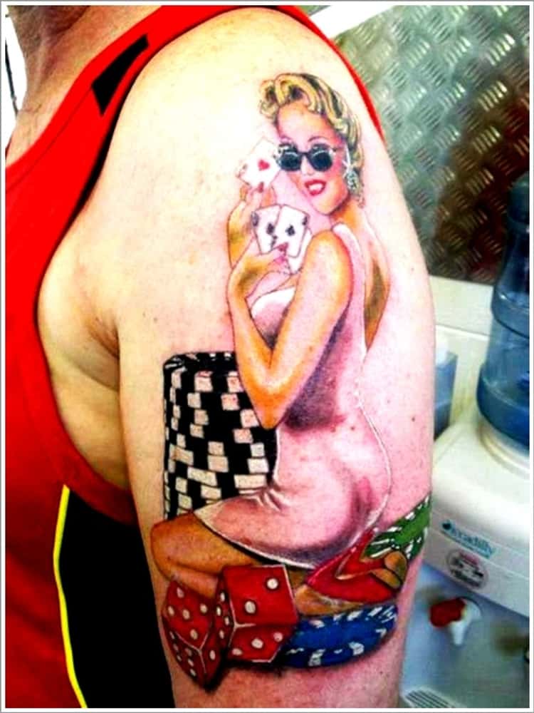 rockabilly pin up girl tattoo