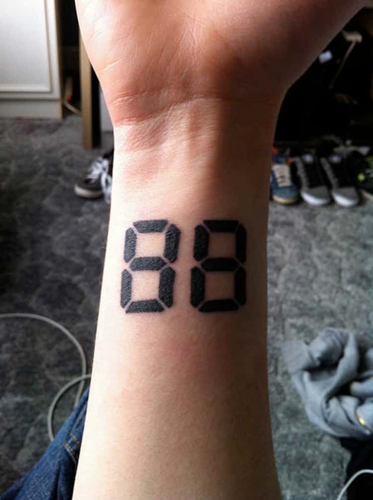 number tattoos designs