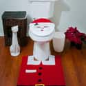 Never Go Full Santa on Random Hilarious Toilet Seat Covers To Trick Your Houseguests