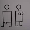 These Puzzle Piece Inspired Stick Figures on Random Bathroom Signs That Will Really Make You Think