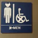What We Kinda Hope Bathrooms Look Like at Marvel on Random Bathroom Signs That Will Really Make You Think