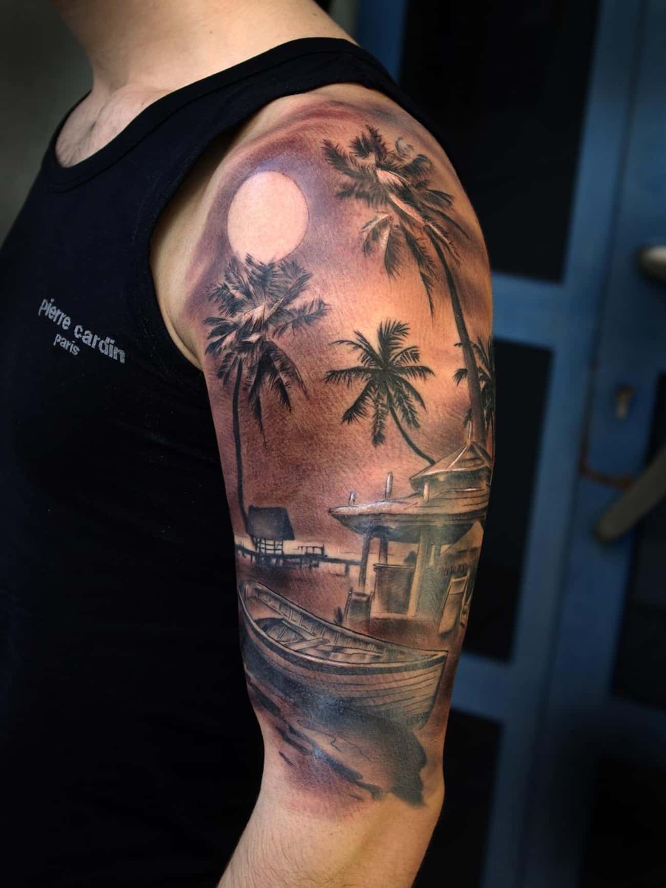 This Serene Seascape Florida Tattoo