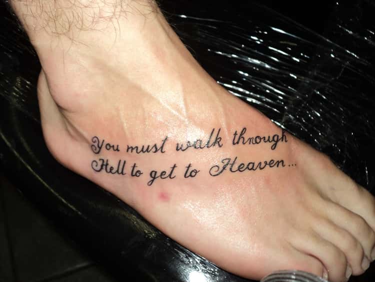 made in heaven tattoo on foot｜TikTok Search
