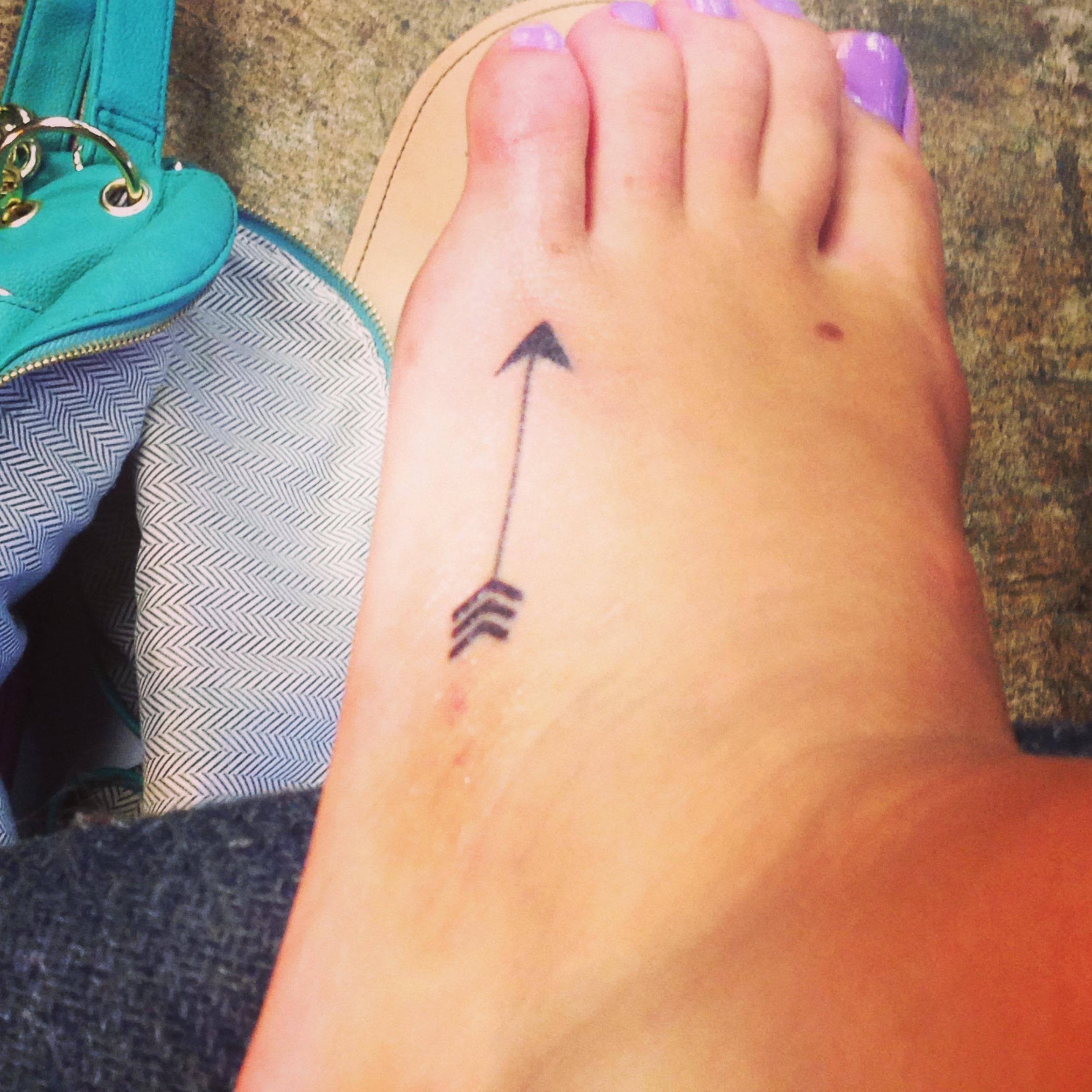 small star tattoos on foot