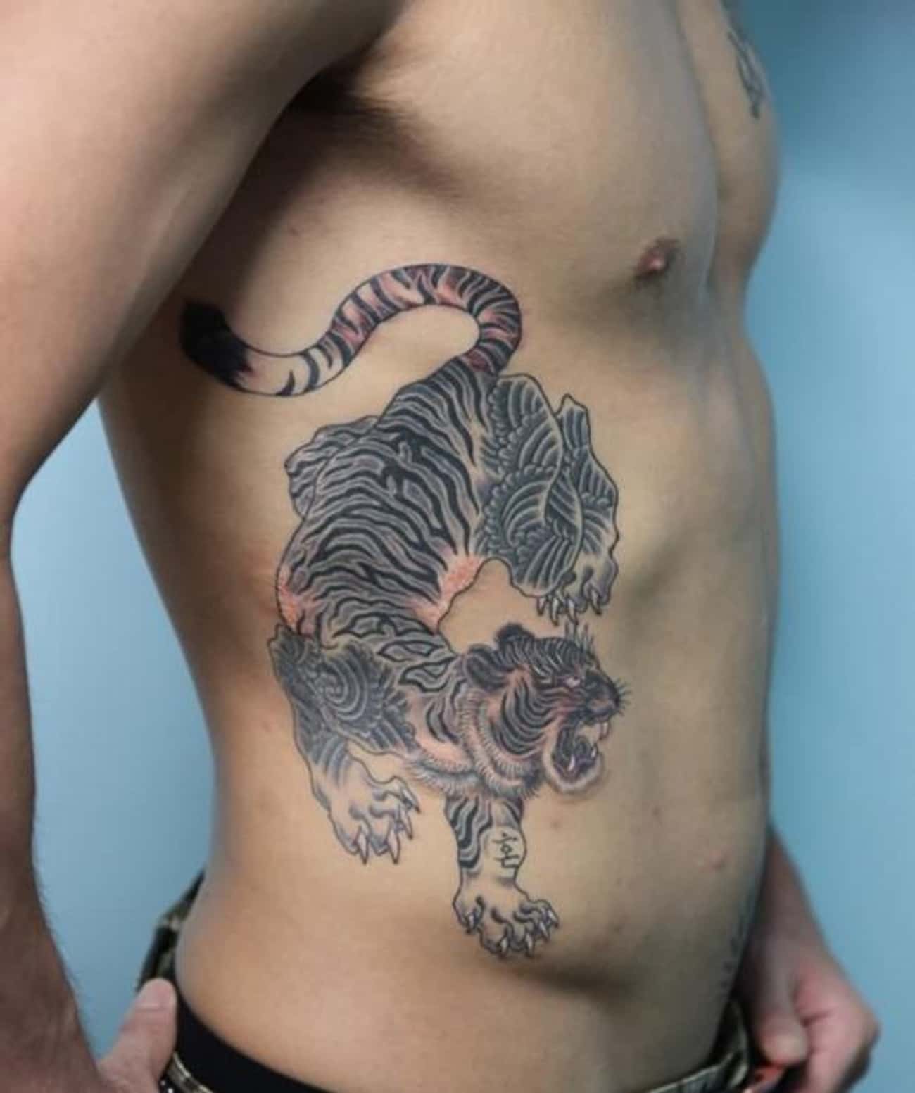Tiger Rib Cage Tattoo