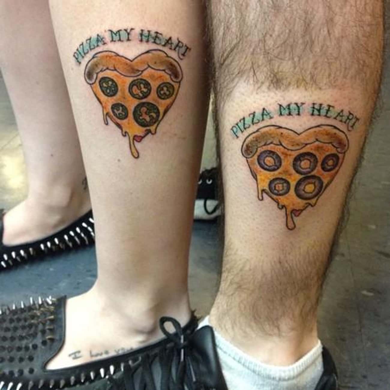 Парные тату пицца