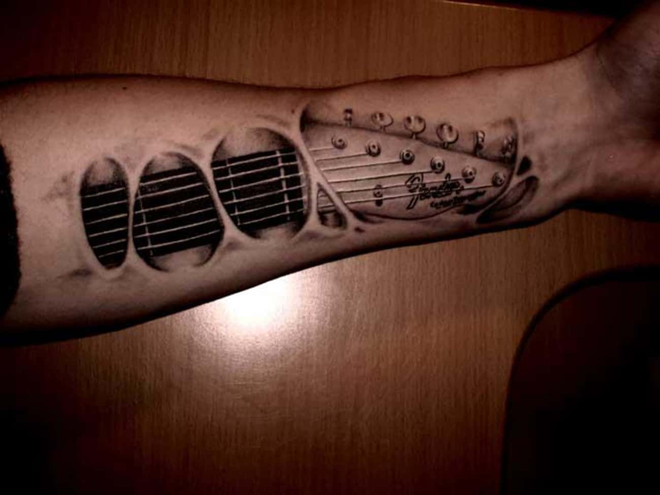 Guitar Forearm Tattoo