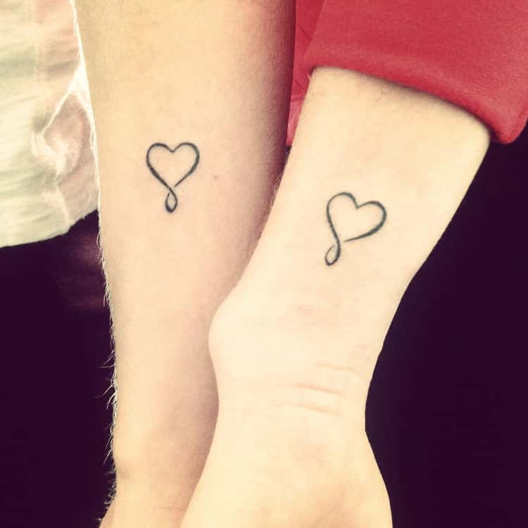 best friend heart tattoo