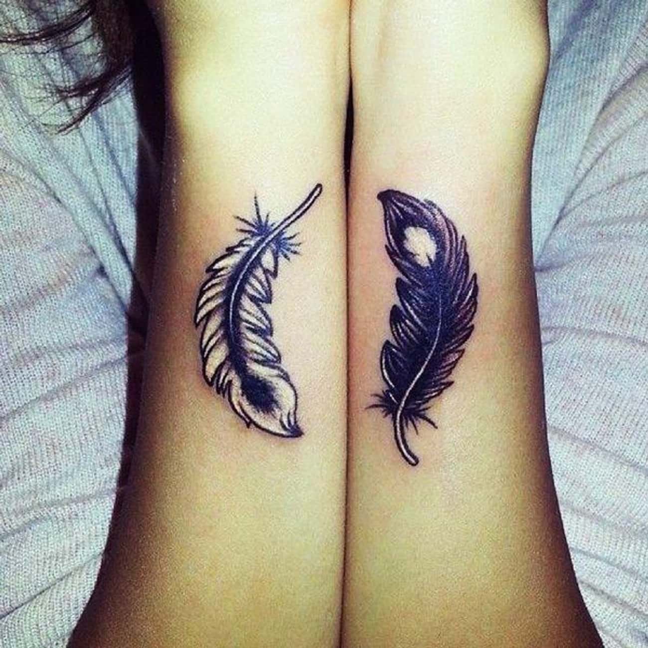Feather Best Friend Tattoo