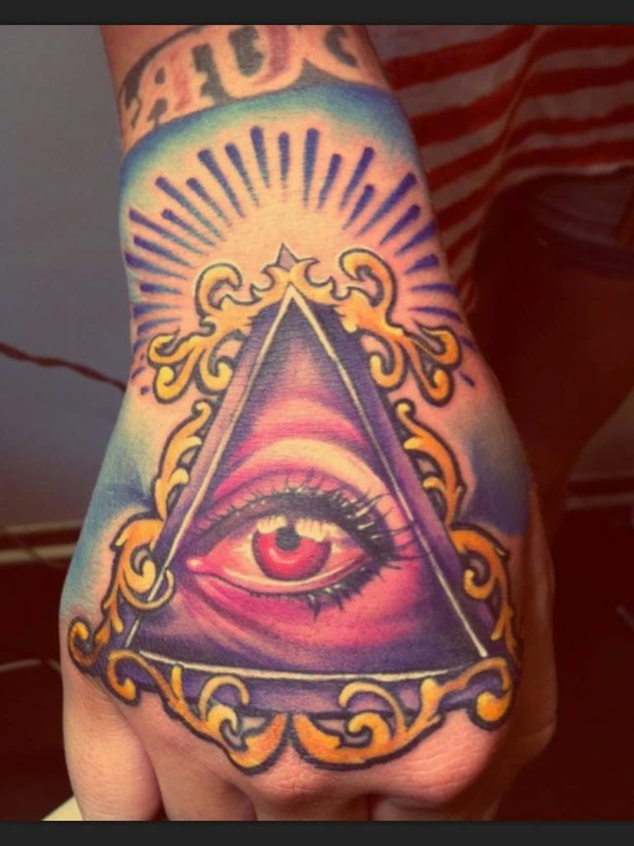 Eye Knuckle Tattoo