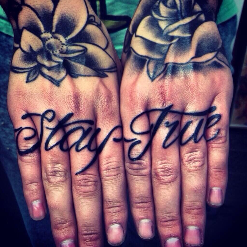 lower knuckle tattoos