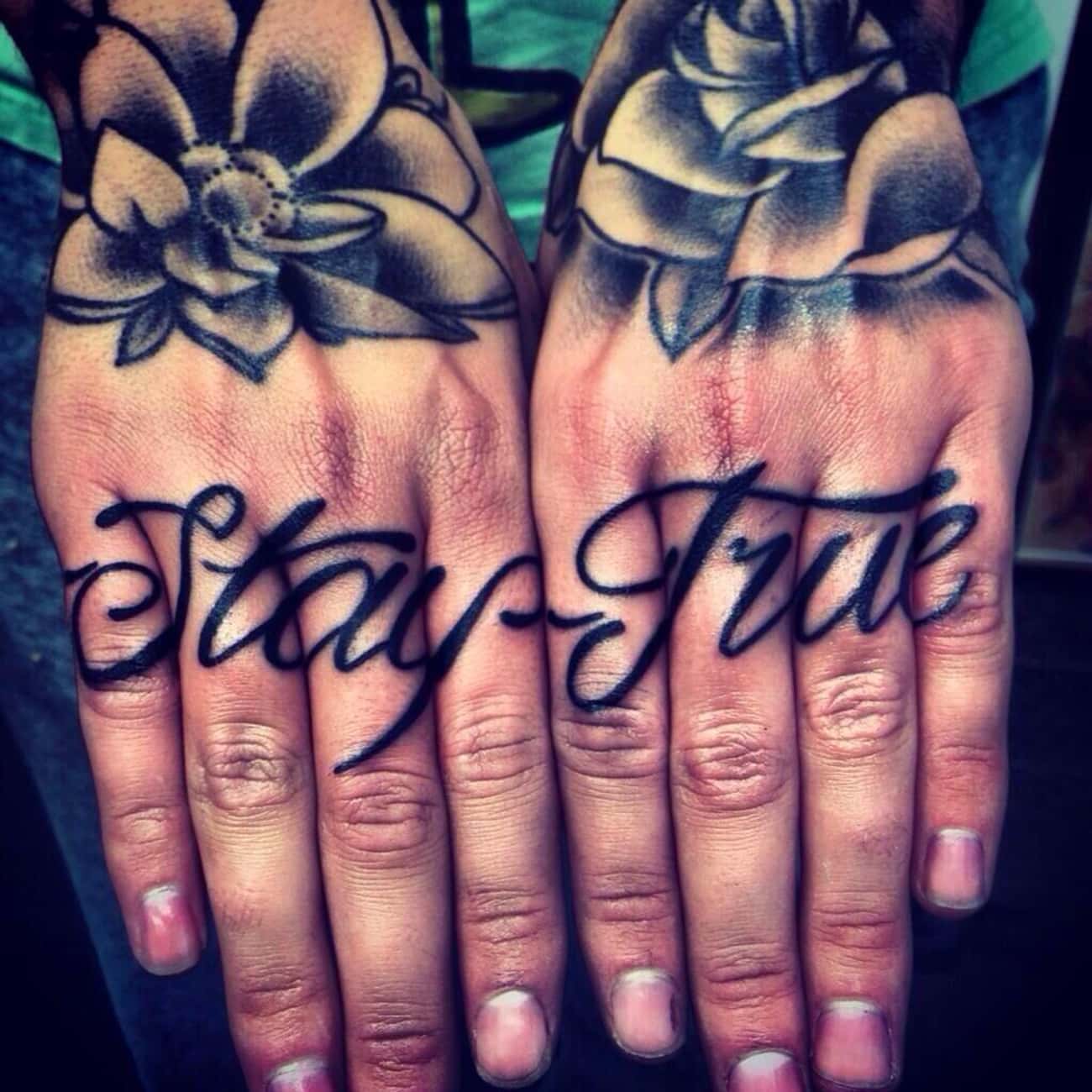Stay True Knuckle Tattoo