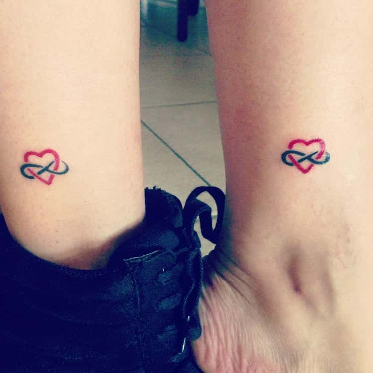 mother daughter infinity tattoos