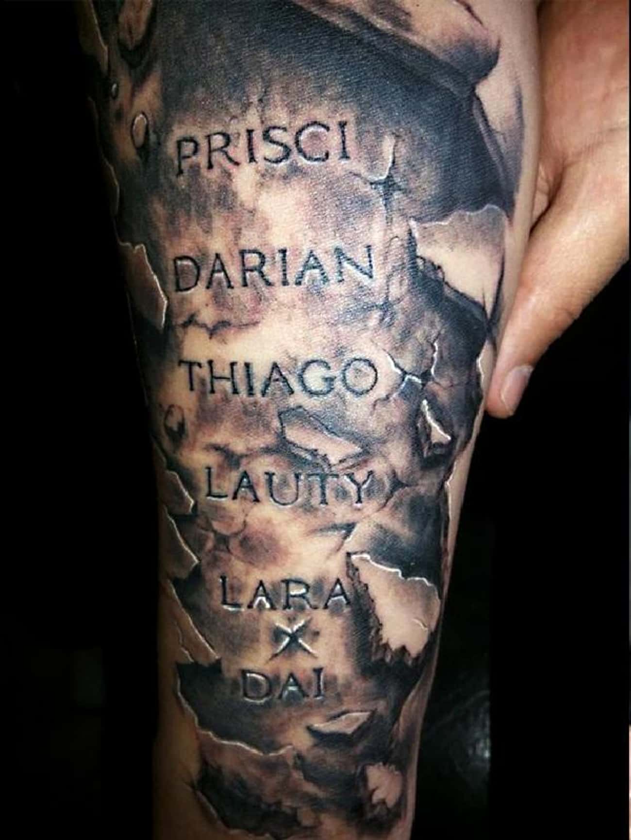 3D Lettering Tattoo