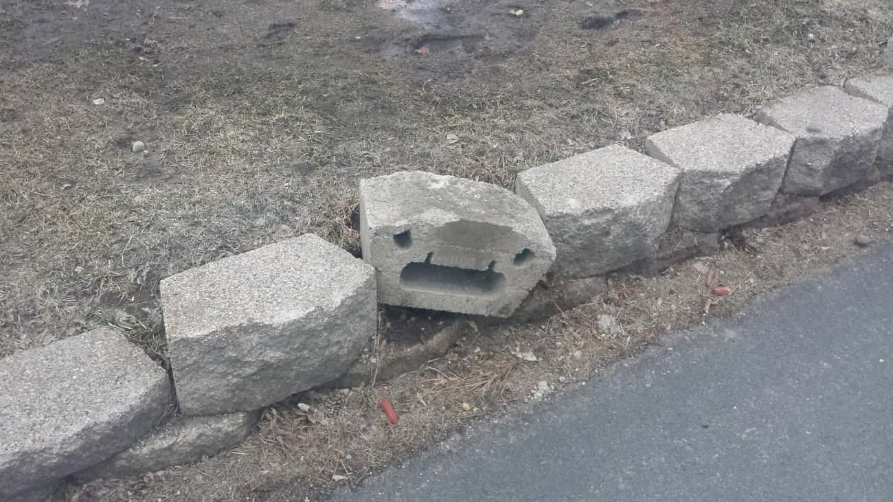 This Poor Brick Just Wants to Be Back in Its Place