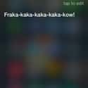 What Can She Say? She Knows a Party Animal When She Sees One. on Random Siri Gave Hilarious Answers to Your Questions
