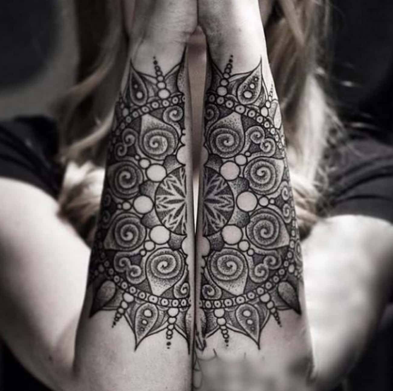 This Mandala Arm Tattoo