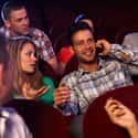 Answering Their Phone in a Movie Theater on Random Most Annoying Ways People Use Their Phones