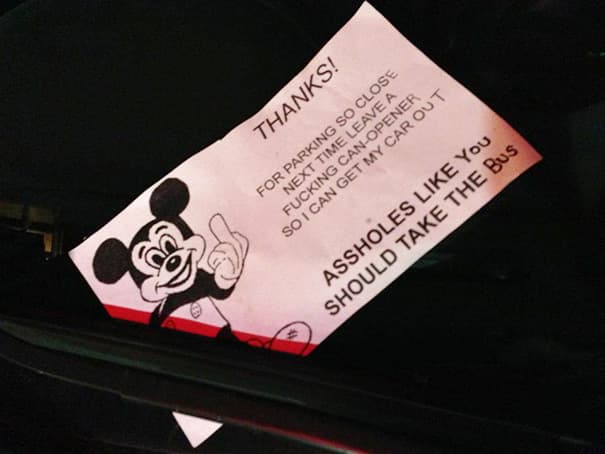 bad parking cards 35 funny passive aggressive notes on cars hilarious you suck at parking notes you ll want to use