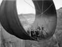 One of the Hoover Dam's Pipes on Random Amazing Historical Snapshots You Were Never Shown In Class