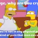 Because Men Don't Have Emotions! on Random Times The Simpsons Got REALLY Dark