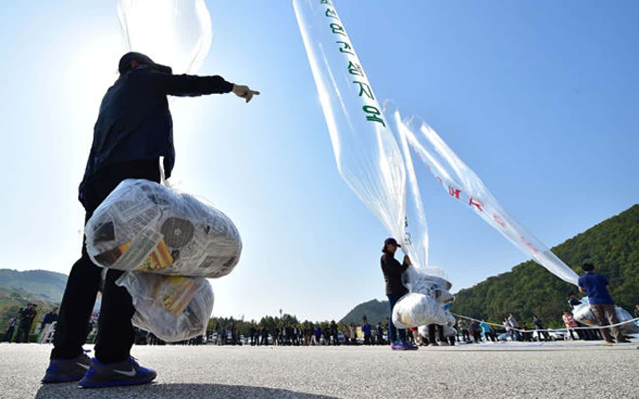 They Attacked South Korea with Poop Balloons