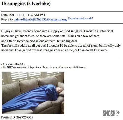 The Most Ridiculous Craigslist Ads of All Time